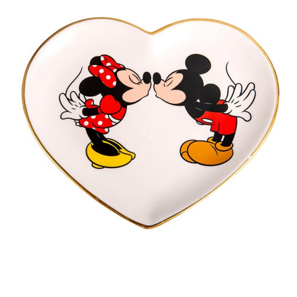 Mickey and Minnie heart shaped trinket dish